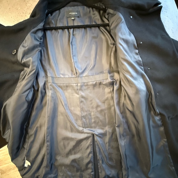 Ann Taylor double breasted wool coat. Black. - Picture 4 of 9